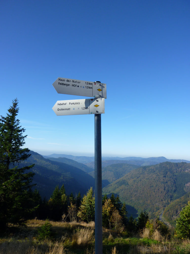 Schwarzwald Wanderschilder Feldberg