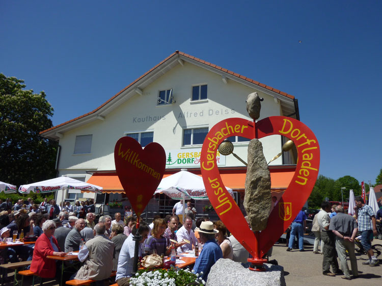 Einweihungsfest Schwarzwald Dorfladen Gersbach Skulpturenkunst