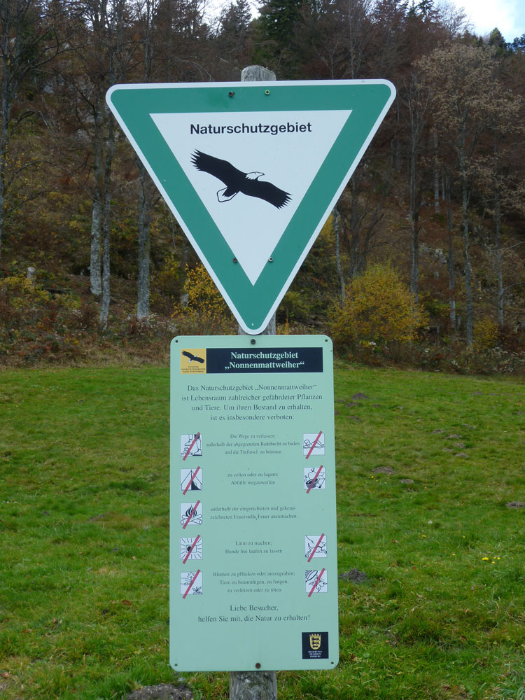 Schild Naturschutzgebiet