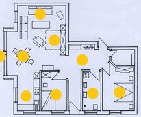 Ferienwohnung Südterrasse Technische Zeichnung