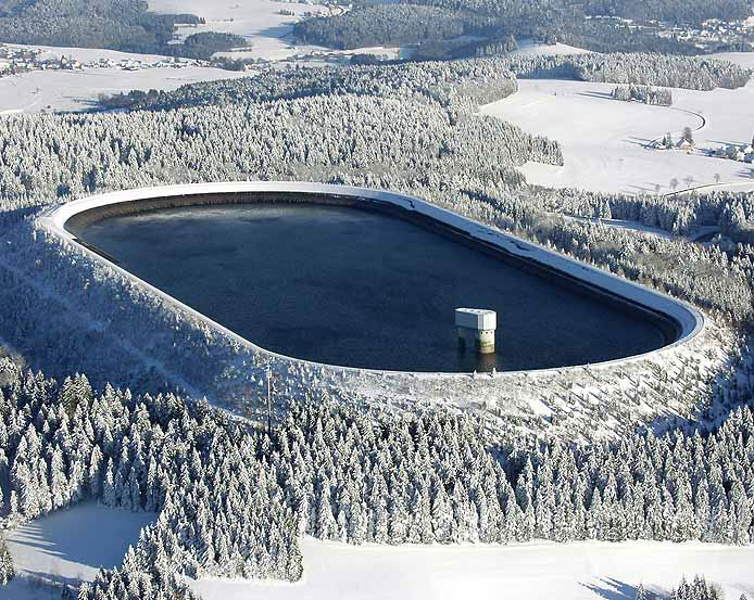 Schwarzwald Winter Hornbergbecken Luftbild Meyer