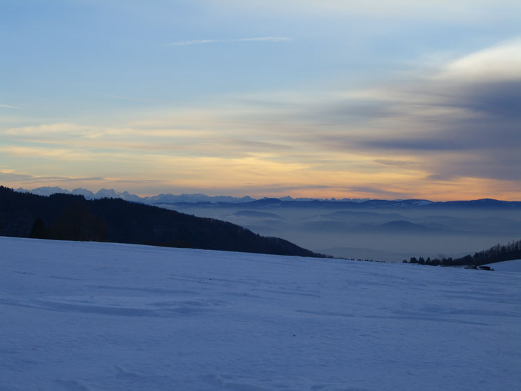 Alpensicht an der Schwarzwald Schanze