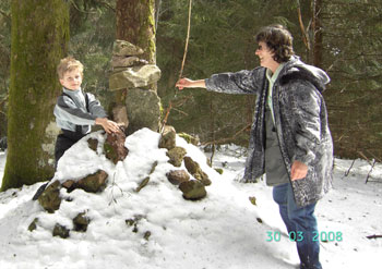 Winterwanderung im Schwarzwald am Rohrenkopf mit Kindern