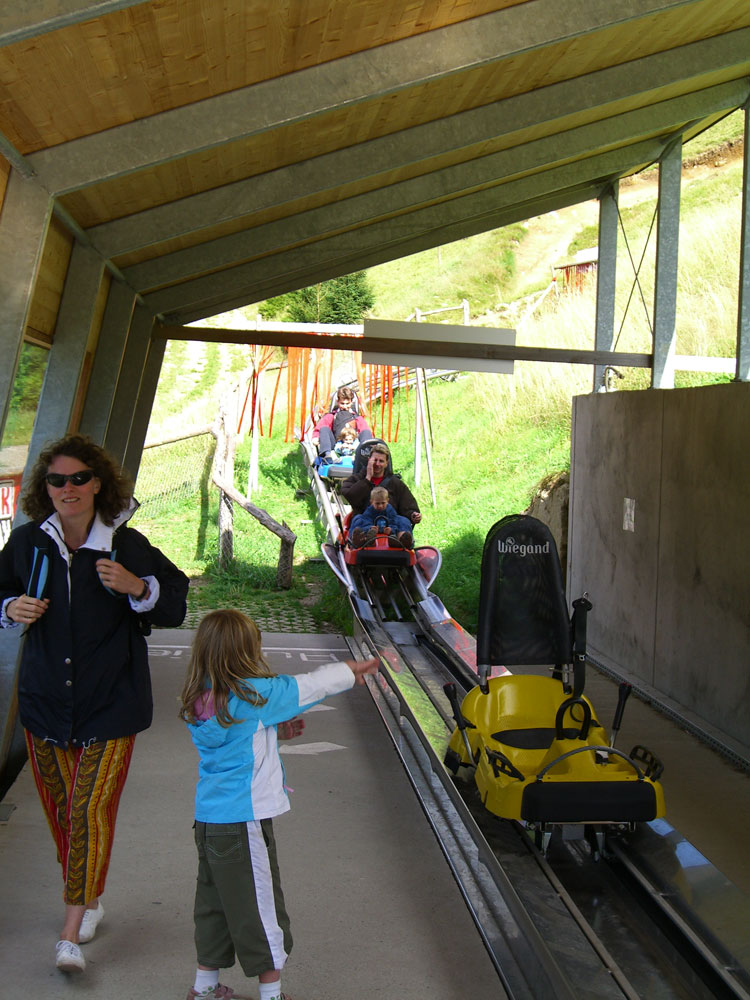 Zieleinlauf Sommerrodelbahn Hasenhorn