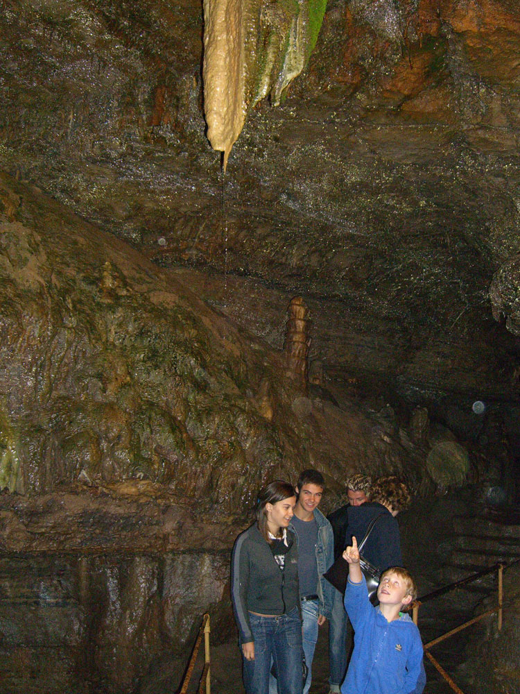 Tropfsteinhöhle Stalaktid Hölenbesucher